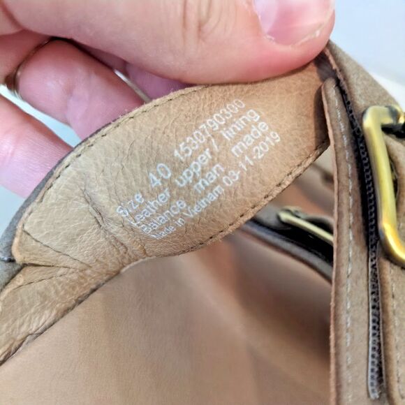 Dansko Women’s 40 Allyson Slides Sandal Stone Tan Slip On Hook & Loop - Picture 6 of 8